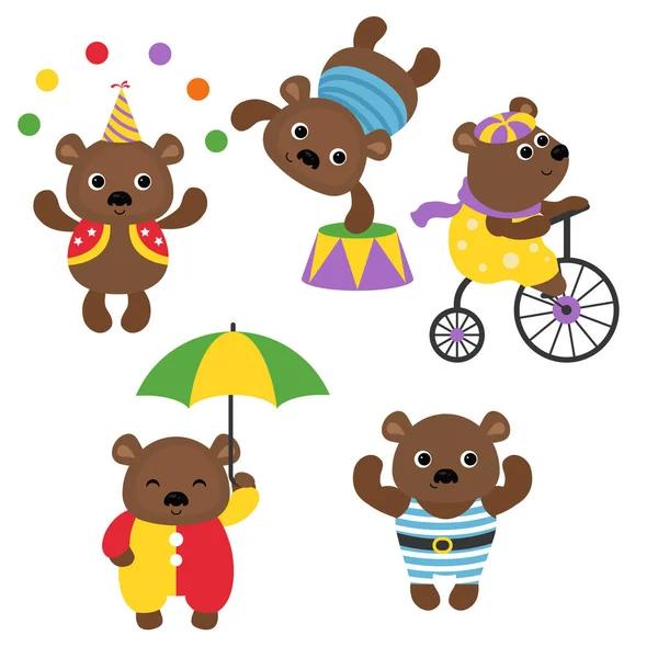 Sirk tema. Sirk ayıların farklı eylemleri ile ayarla.