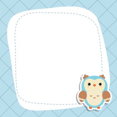 Baykuş ve senin metin için yer ile Noel ve yılbaşı tebrik kartı.