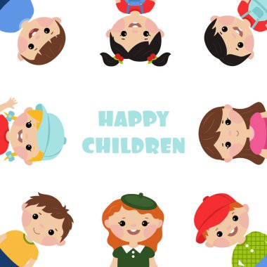 Çocuklarla boş poster