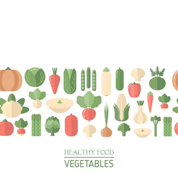 Свежие органические овощи — стоковый вектор