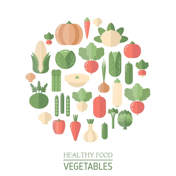 Fresh organic vegetable — Stock Vector