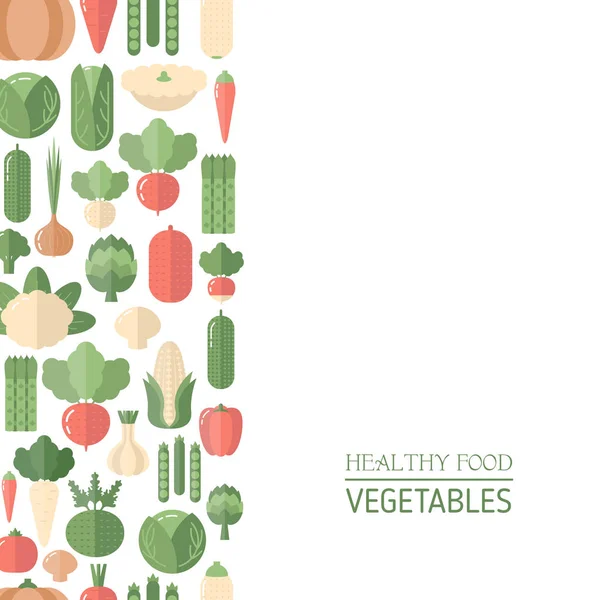 Fresh organic vegetable — Stock Vector