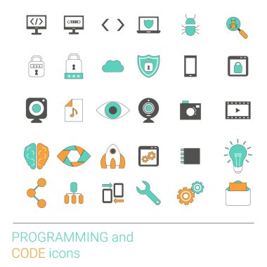 Programlama Icon set