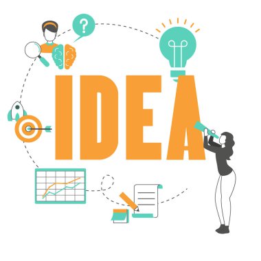 Ampul ile yaratıcı fikir kavramı