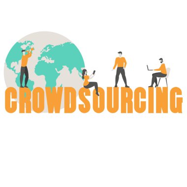 Crowdsourcing tasarım konsepti.