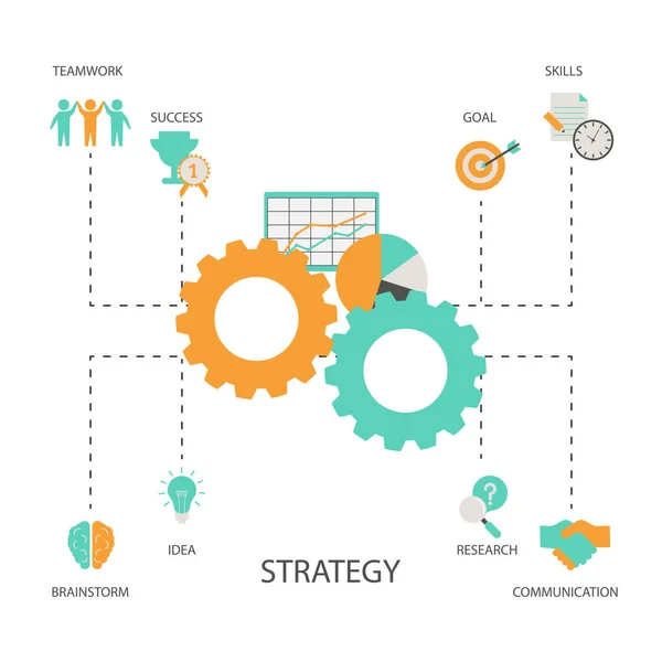 Concepto de diseño empresarial . — Archivo Imágenes Vectoriales