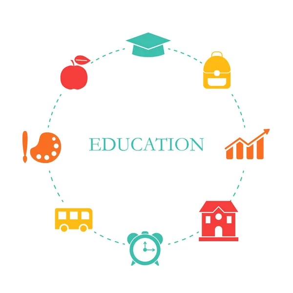 Education design concept. — Stock Vector