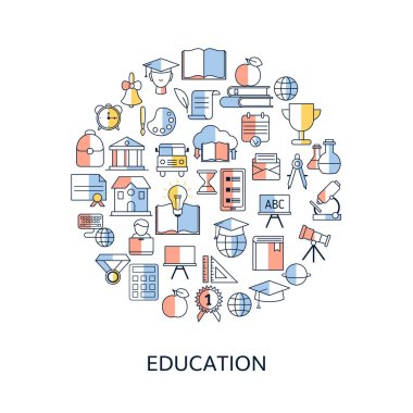 Eğitim tasarım konsepti.