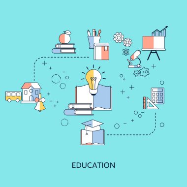 Eğitim tasarım konsepti.