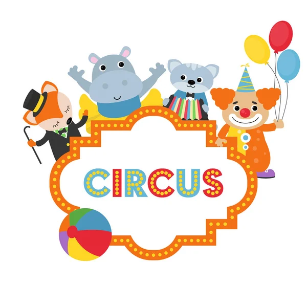 Karneval cirkus banner vektor illustration — Stock vektor