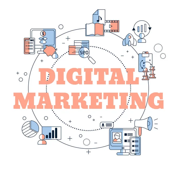 Dijital pazarlama ve dijital teknolojiler kavramı