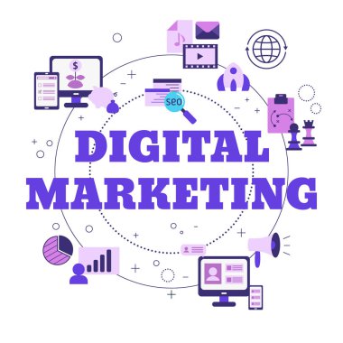 Dijital pazarlama ve dijital teknolojiler kavramı