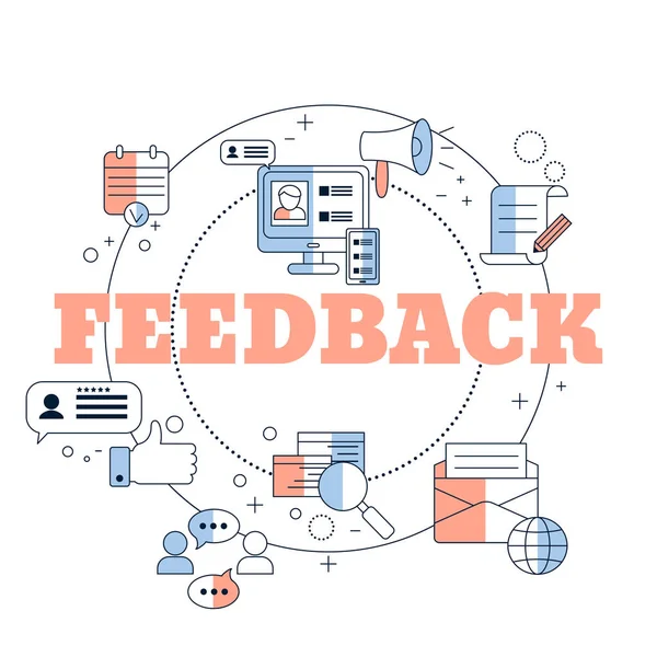 Conceito de Feedback do Cliente —  Vetores de Stock