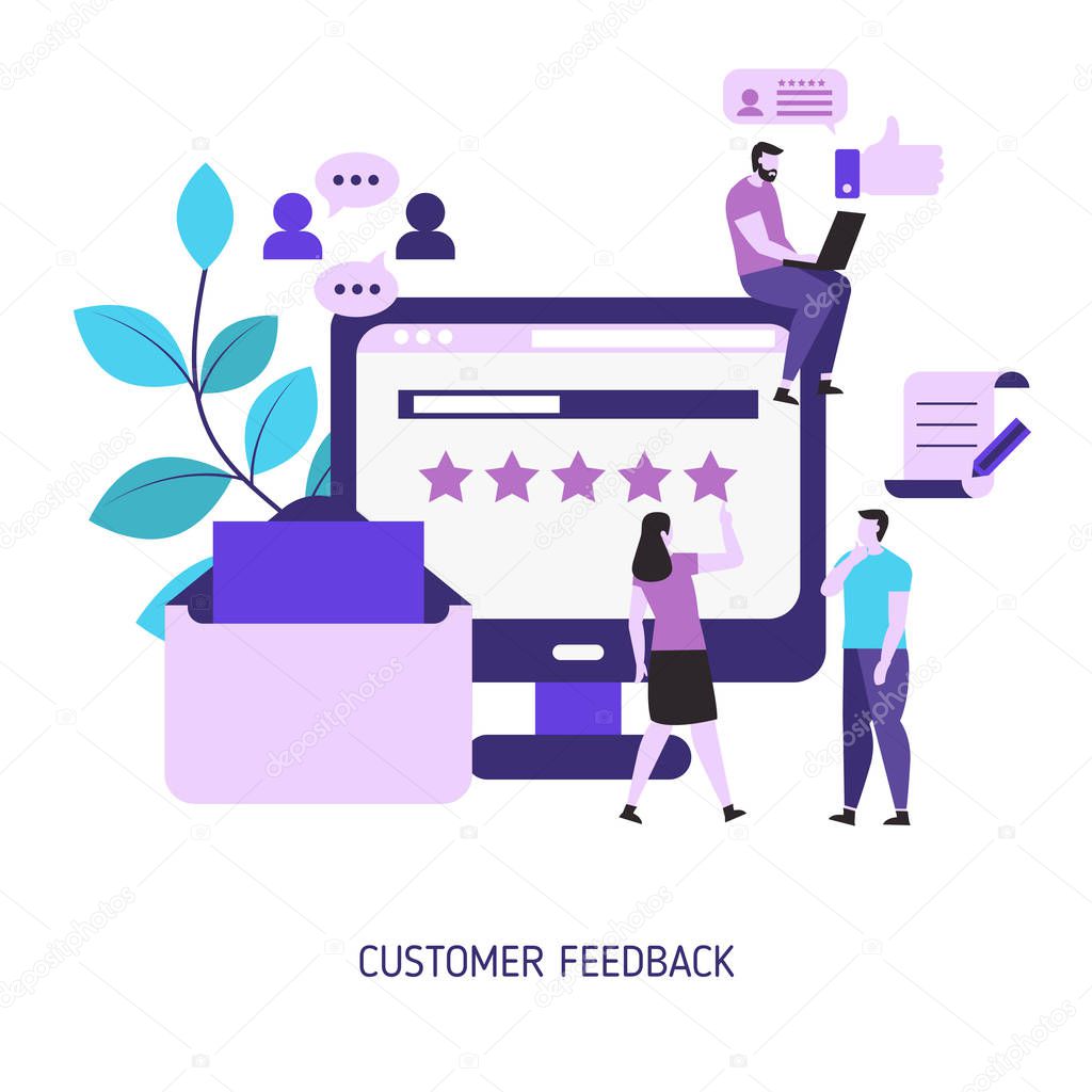 Customer feedback concept