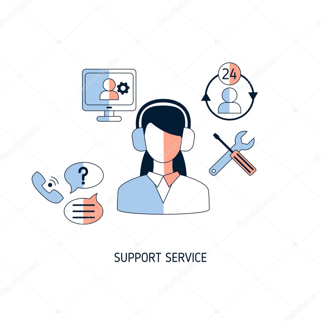 Support service concept