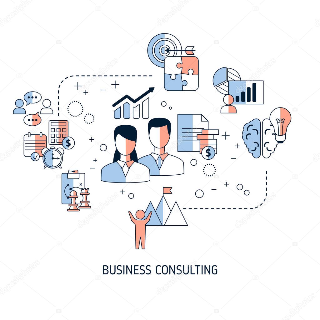 business consulting vector concept