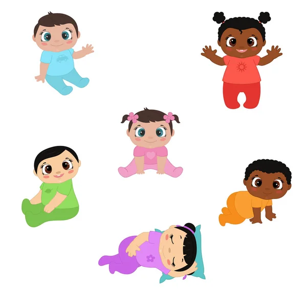 Niedliche Baby-Illustration — Stockvektor
