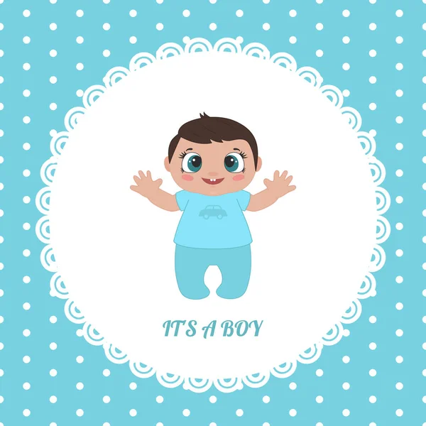 Tarjeta de invitación baby shower — Archivo Imágenes Vectoriales