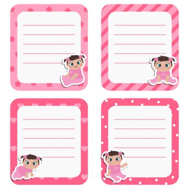 Şirin yaratıcı kart dizisini