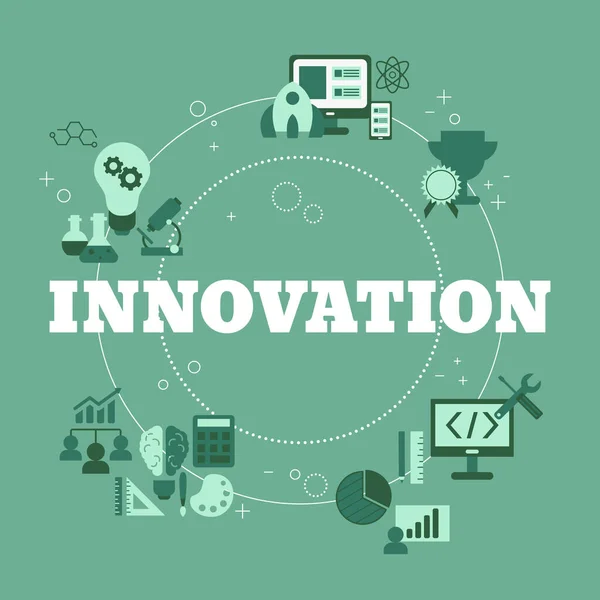 Innovatietechnologieconcept Met Iconen Vectorillustratie — Stockvector