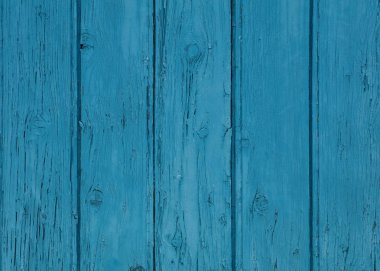 Mavi, eski boyanmış ahşap kalasların arka plan dokusunu kapat, kırsal stil duvar paneli