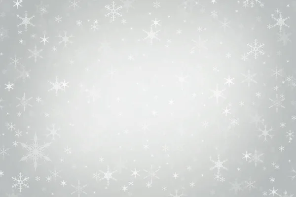 Abstraktní Neutrální Cool Stříbrná Šedá Vánoční Dovolená Zimní Pozadí Padající — Stock fotografie