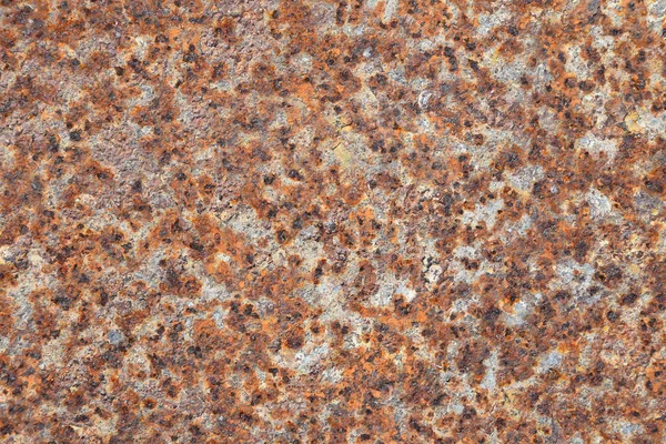 Old Vintage Bright Rust Stains Corroded Surface Grey Steel Metal — Stock Photo, Image