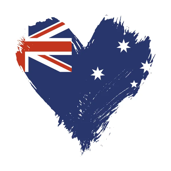 Vymalovaná vlajka Austrálie — Stock fotografie