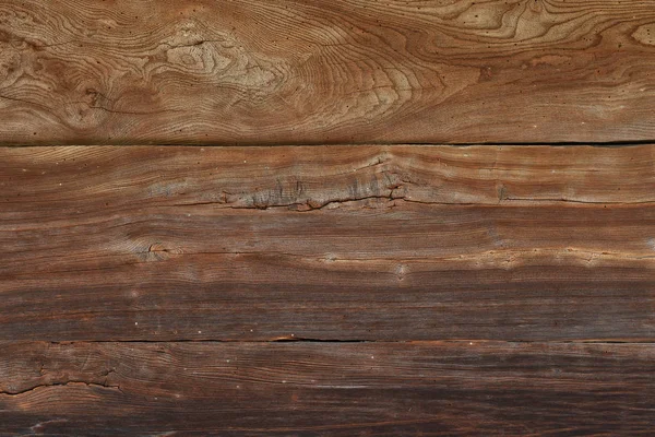 Panneau en bois vintage avec planches horizontales et trous — Photo