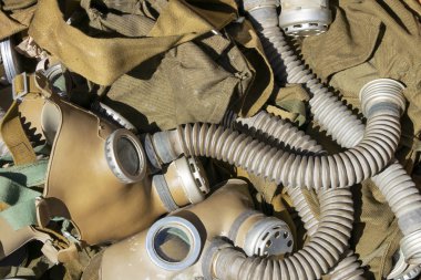 Eski gaz maskelerinin arka planı