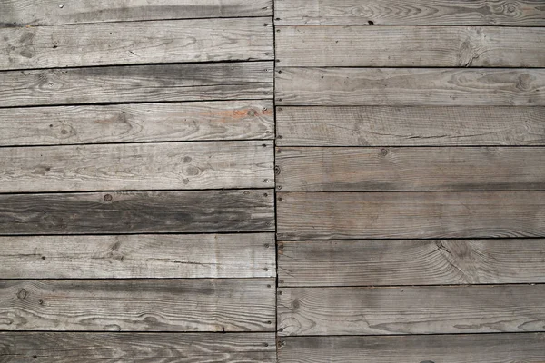 Vintage wooden panel with horizontal planks and gaps — Stock Photo, Image