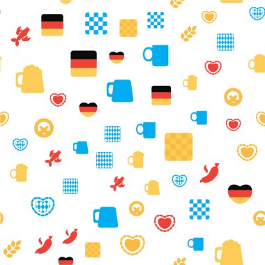 Oktoberfest içecek ve gıda ile Seamless modeli