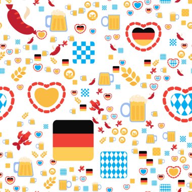 Oktoberfest içecek ve gıda ile Seamless modeli