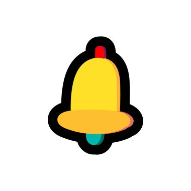 Bell düz renk illüstrasyon