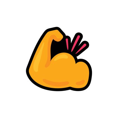 Pazı düz renk illüstrasyon. Şampiyon, kazanan clipart. Güç, güç el çekilmiş yama, etiket