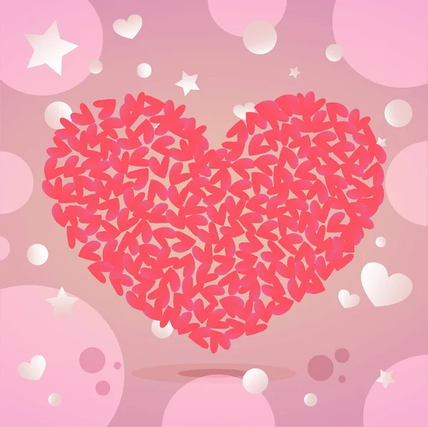 De dag van Valentijnskaarten illustratie — Stockvector
