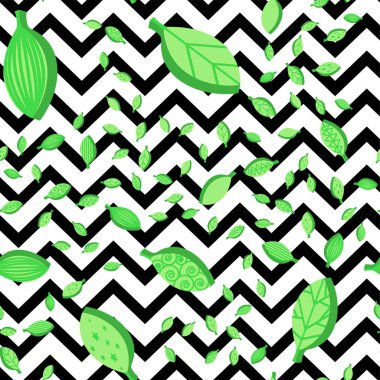 Düşen yaprakları sorunsuz vektör desen