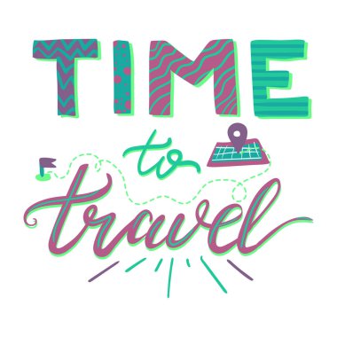 Tatil el çizilen illüstrasyon