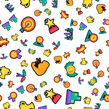 Ödülleri kesintisiz renk vektör desen