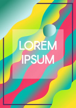 Soyut sıvıyı boşaltmak asit afiş düzeni ile dalgalar