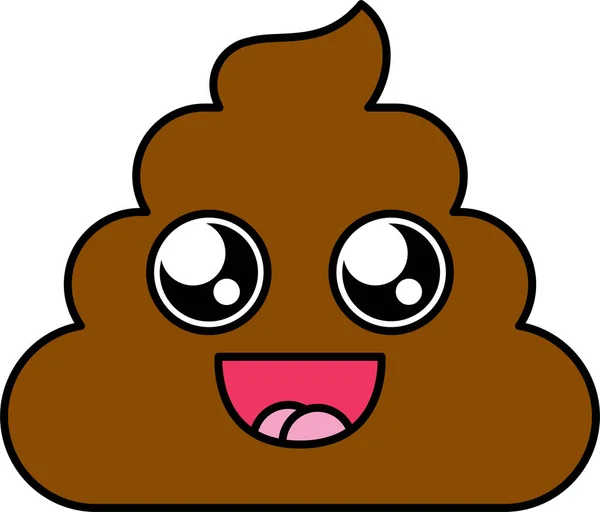 Shocked Scared Poop Emoji Vector Illustration Stock Vector C Barsrsind 255309426