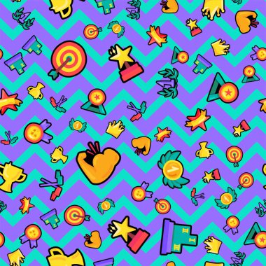 Ödülleri kesintisiz renk vektör desen