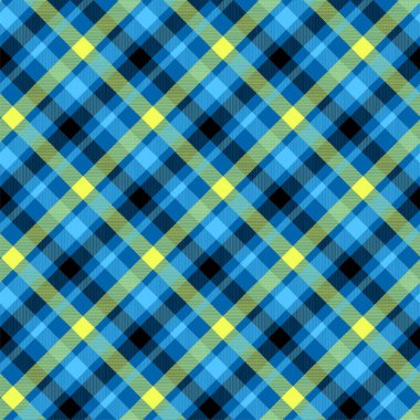 Tartan mavi renk sorunsuz vektör desen