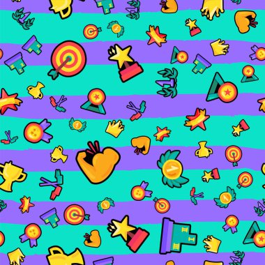 Şampiyon renk dikişsiz vektör deseni