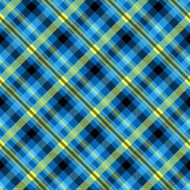 Tartan mavi renk sorunsuz vektör desen