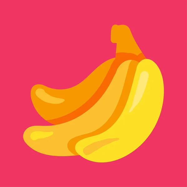 Illustration vectorielle plate banane — Image vectorielle