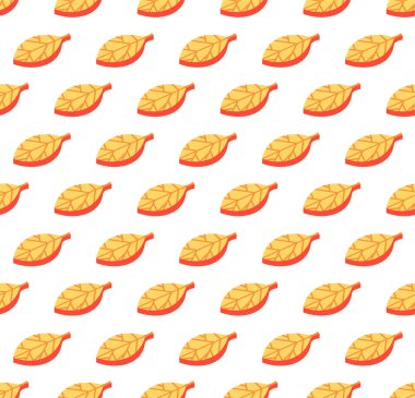 Stilize yaprakları dikişsiz renk vektör deseni