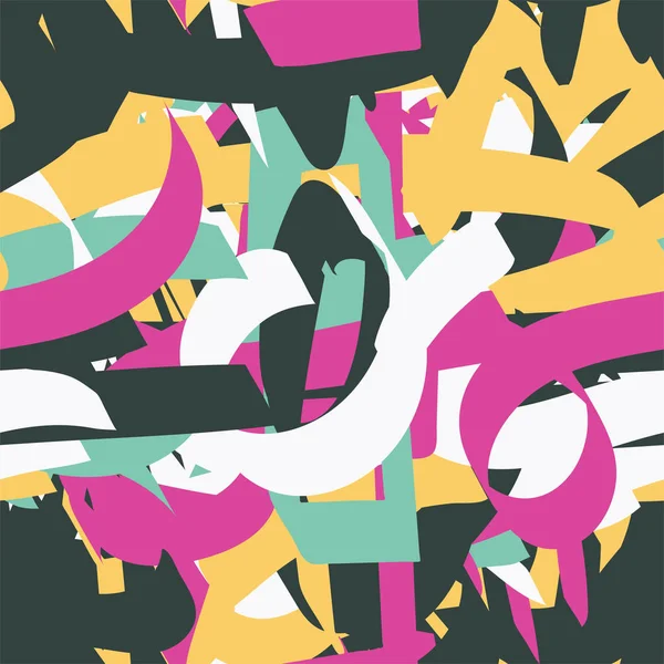 Soyut grafiti dikişsiz desen