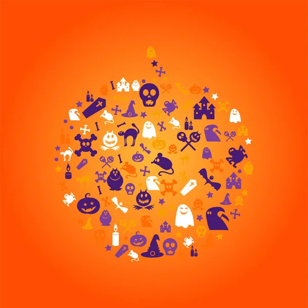 Trick or treat vector poster template — Stock Vector