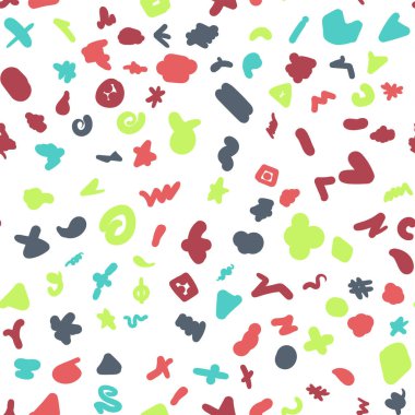 Renk vuruşları el çizilmiş set